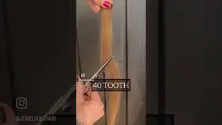 Comparing Texturizing shears for hair cutting  #haircutting #haircuttingvideo #haircuts #hair