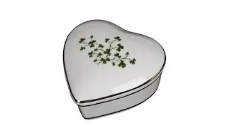 REVIEW of St Patrick's Day Gift Porcelain Irish Shamrock Jewelry Keepsake Box (First Communion Box)
