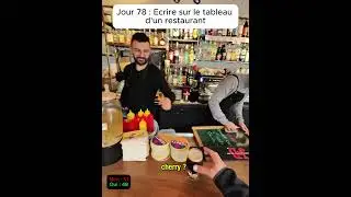 J78 Ecrire sur le tableau d'un restaurant