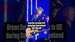 Green Day's message to ICE during Super Bowl weekend