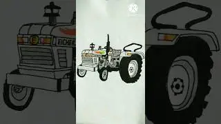 tractor make to color#drawing #tractor #eicharmessi#T#newlook#overwatch #shorts #shortsfeed#ytshorts