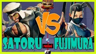 SFV Champion Edition 🌟 Satoru (rashid) VS (ibuki) SNB | Fujimura 🌟 Street Fighter V 🌟