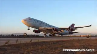 Virgin Atlantic Airways Boeing 747-4Q8 [G-VBIG] Takeoff From LAX