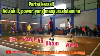 Panji/tyo VS ilham/arfa   @anugerah Lembang bandung  #badmintontarkam