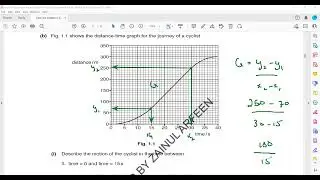 Distance Time Graphs Questions Cambridge IGCSE/O level Physics 0625/0972/5054 Lesson 6 part c
