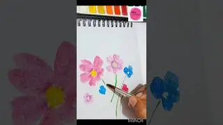 Loose🌸💐🌹🌷 watercolor Flower💝 painting. Easy art for🌺🪷 beginners.
