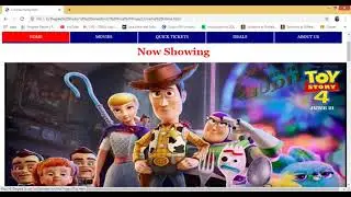 Cinema Website using Html, CSS and Javascript
