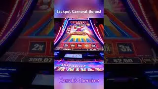 JACKPOT Carnival 🤡 Huge Bonus! Harrah&rsquo;s Cherokee #slot #jackpot #harrahscherokee #gambling #casino