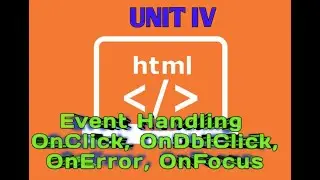 onclick, ondblclick, onerror, onfocus