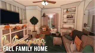 BLOXBURG | No Gamepass Autumnal Suburban Family Home | House Build | Daislillia