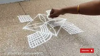5*1dot rangoli designs  #easykolamsforbeginners #rangoli#indianaart#shrwetas creativeworld