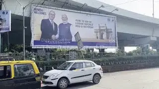 Billboards of Keir Starmer seen in Mumbai amid UK prime minister's trade trip