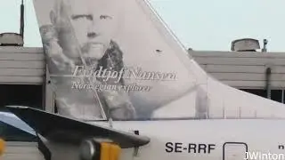 Norwegian Air Sweden Boeing 737-800 SE RRF departing Newcastle Airport