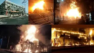 tiny spark burns whole #SUPERMARKET 😳completely. FIRE 🔥 incident in ILAKAL. 2021