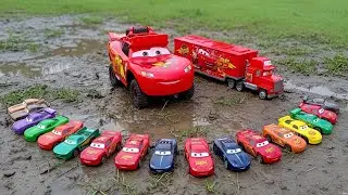 Disney Pixar Cars Unboxing Review : Disney Pixar Cars Lightning McQueen Monster Truck