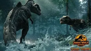 Tyrannosaurus Rexy Vs Giganotosaurus! Rexy Wins! Battle 2! Jurassic World Chaos Theory Season 4 Clip