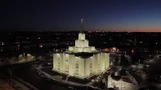 Sunrise at the Mormon Temple - 4K