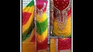 Partywear Bandhej Silk Suits|Rajasthani Chunri Print|Designs for Newly Married|#Bandhej #Silk #suit