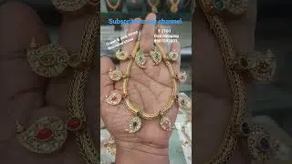 Green Kemp & Navratna stones #unique #bridals #cz  #matte #trending #kemp #onegramgold #instagram