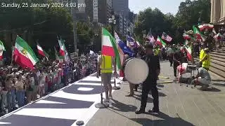 Melbourne Iran Freedom Protest 2nd Camera Angle