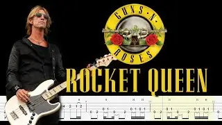 Guns N' Roses - Rocket Queen  (Bass Tabs) By  @ChamisBass