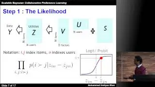 Scalable Collaborative Bayesian Preference Learning -- Mohammad Emtiyaz Khan