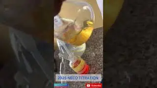 2025 NECO Chemistry Titration Practical Guide 🔥 #shorts  #NECO2025 #Titration #ChemistryShorts