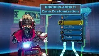 Borderlands 3 Zane Customization Update