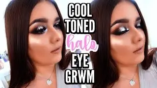 Fall Smokey Cool-Toned Glitter Halo Eye | Chit Chat GRWM Makeup Tutorial ♡ Deanna Borocz