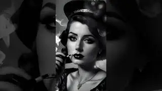 Smoking Queen in Code: Step-by-Step Creation of AI Video #aiart #ai #noir #chatgpt