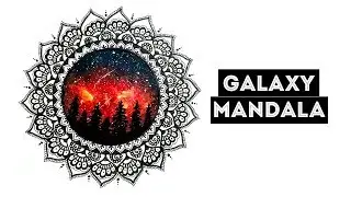 How to draw MANDALA ART for beginners | Galaxy Painting