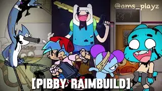 Friday Night Funkin' Pibby Raimbuild Vs Pibby Mordecai, Finn & Gumball [Full Gameplay Showcase]