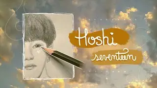 dibujando a hoshi (de seventeen) ✨