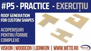 P5 – Proiectare Manuală a Acoperișurilor pe Planuri în Formă de T, H și G | Manual Roof Design T,H,G