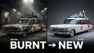 Ghostbusters Ecto-1 Restoration | Burnt Car to Perfect Classic | Complete Rebuild
