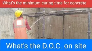 What is the minimum curing time? what is DOC in concrete? Why do we mark DOC in site? #civil_ki_baat