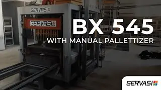 Gervasi Concrete Block Machine System Bx 545 + Manual Clamp Palletizing System