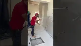 spray paint walls and ceiling