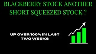 BLACKBERRY BB STOCK CHART ANALYSIS | ANOTHER SHORT SQUEEZED STOCK ???