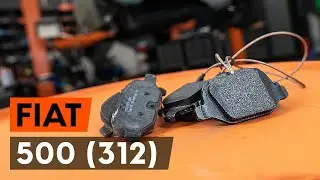 How to change rear brake pads on FIAT 500 (312) [TUTORIAL AUTODOC]