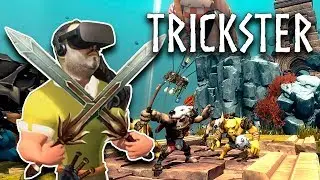 3 GUERREROS VS 1000 ORCOS en ► Trickster VR: Co-op Dungeon Crawler