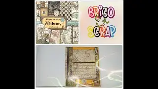 TUTO CASCADE COULISSANTE SECR&Egrave;TE - Partenariat BRICO&SCRAP #scrapbooking #album #stamperia #alchemy