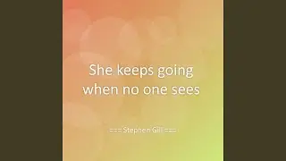 She keeps going when no one sees