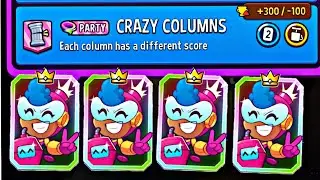5X party rumble crazy column blow up solo daily mode match masters today gameplay.