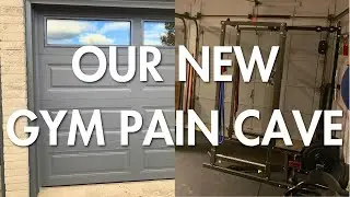 NEW GARAGE DOORs & GYM PAIN CAVE | benefits of a home gym