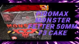 Piromax - Monster - monstermäßige F3 Batterie im Kaliber 50 Millimeter und fast 1kg NEM