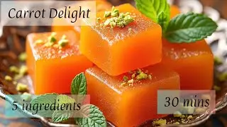 Carrot delight recipe | Only 5 ingredients | Soft, spongy , tasty recipe#healthy recipes#sweet#easy