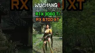 Wuchang: Fallen Feathers on RTX 3060 Ti and RX 6700 XT  #gaming #wuchangfallenfeathers #pcgaming