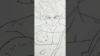 Goku Drawing #music @spideyart123 #drawing #art #shortsfeed #shortsvideo #shorts #viral #remix
