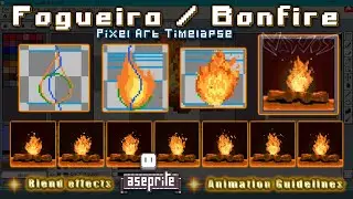 Animando uma Fogueira no Aseprite - PixelArt Timelapse - Nayvos Media